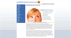 Desktop Screenshot of kapitalbildendelebensversicherung.org