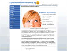 Tablet Screenshot of kapitalbildendelebensversicherung.org